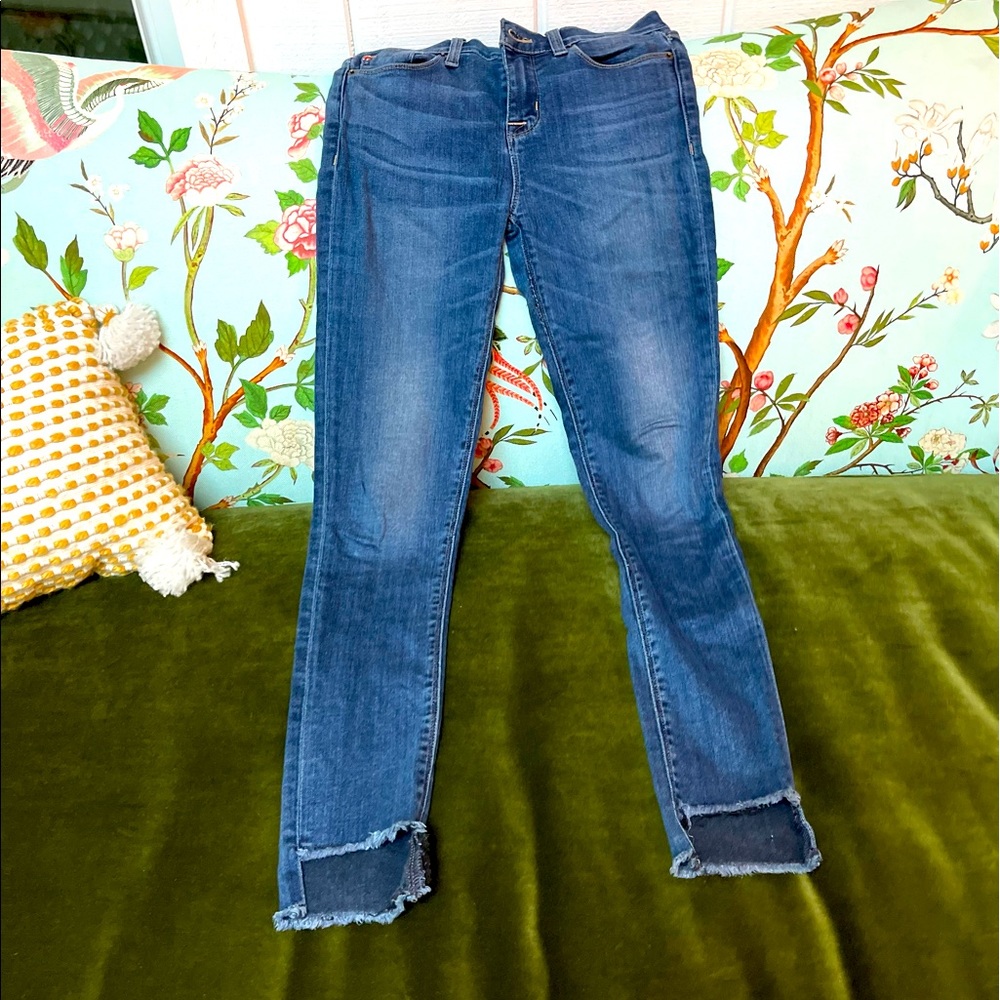 Hudson Dark Blue Wash Skinny Jeans Size 26